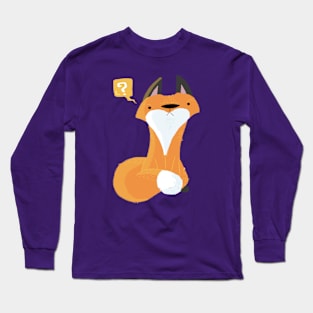 the fox doesn't know what to say Long Sleeve T-Shirt